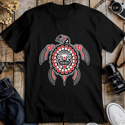Native American T-Shirts, Vintage Native American Unisex T-Shirt/Hoodie/Sweatshirt HLT00 - Haida Turtle American Indian Native America Indigenous