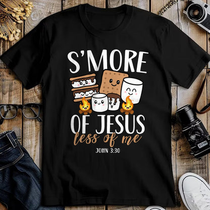 Funny Camping Shirt, Gift For Camping Lover Unisex T-Shirt/Hoodie/Sweatshirt HLT00 - Smore of Jesus Less of Me Christian Camper Camping Lover T-Shirt