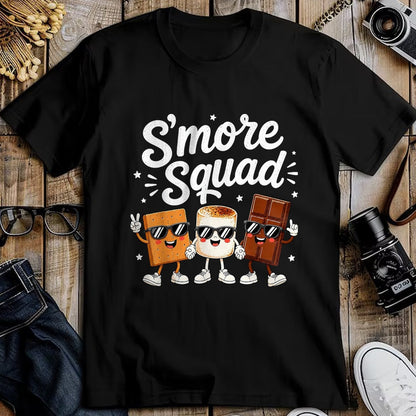 Funny Camping Shirt, Gift For Camping Lover Unisex T-Shirt/Hoodie/Sweatshirt HLT00 - Smore Squad Camping Campfire Chocolate S_Mores Kids T-Shirt, Youth, Brown, X-Small