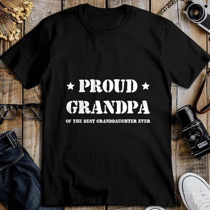 Best Grandpa Shirt, Proud Grandpa Unisex T-Shirt/Hoodie/Sweatshirt HLT00 - Proud Grandpa of the best granddaughter ever tshirt