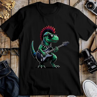 Guitar Lover Shirt, Funny Guitar UnisexT-Shirt/Hoodie/Sweatshirt HLT00 - Cute Punk Dinosaur, Rock_n Roll Goth Dino, Guitar Band Funny T-Shirt
