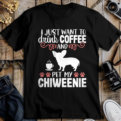 Dog Love Shirt, Dog Lover Gift T-Shirt/Hoodie/Sweatshirt HLT00 - Coffee Funny Cute Dog Owner Lover Chiweenie Dog Mom T-Shirt Vintage Retro T-Shirt (Copy)