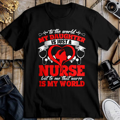 Funny Nurse Shirt, Nurse Unisex T-Shirt/Hoodie/Sweatshirt HLT00 - My Daughter Is A Nurse, Proud To Be A Nurse's Mom Long Sleeve T-Shirt