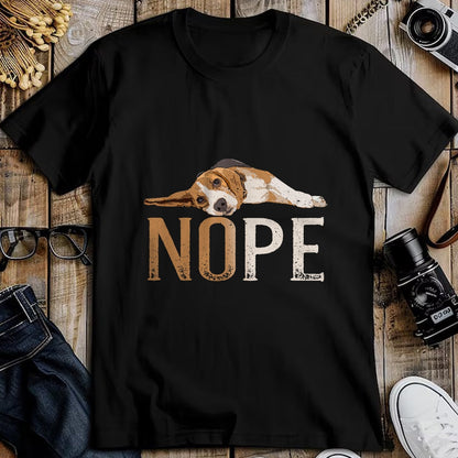 Dog Love Shirt, Dog Lover Gift T-Shirt/Hoodie/Sweatshirt HLT00 - Nope Lazy Beagle Funny Dog Lover Vintage Cute Beagle Mom T-Shirt