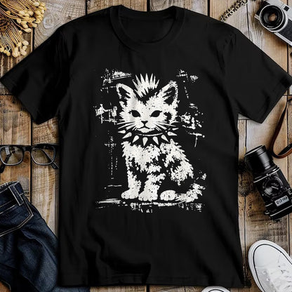 Cat Love Shirt, Funny Cat Lover Gift UnisexT-Shirt/Hoodie/Sweatshirt HLT00 - Punk Cat Grunge Rebel Cat Alternative Style T-Shirt, Women, Black, X-Large