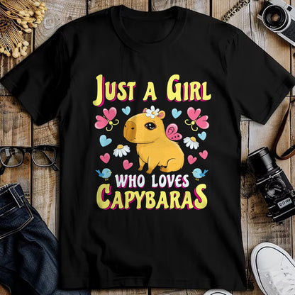Cute Capybara Shirt, Funny Capybara Unisex T-Shirt/Hoodie/Sweatshirt HLT00 - Capybaras Cute Capybara Animal Lovers Gift Capybara Girl Long Sleeve T-Shirt