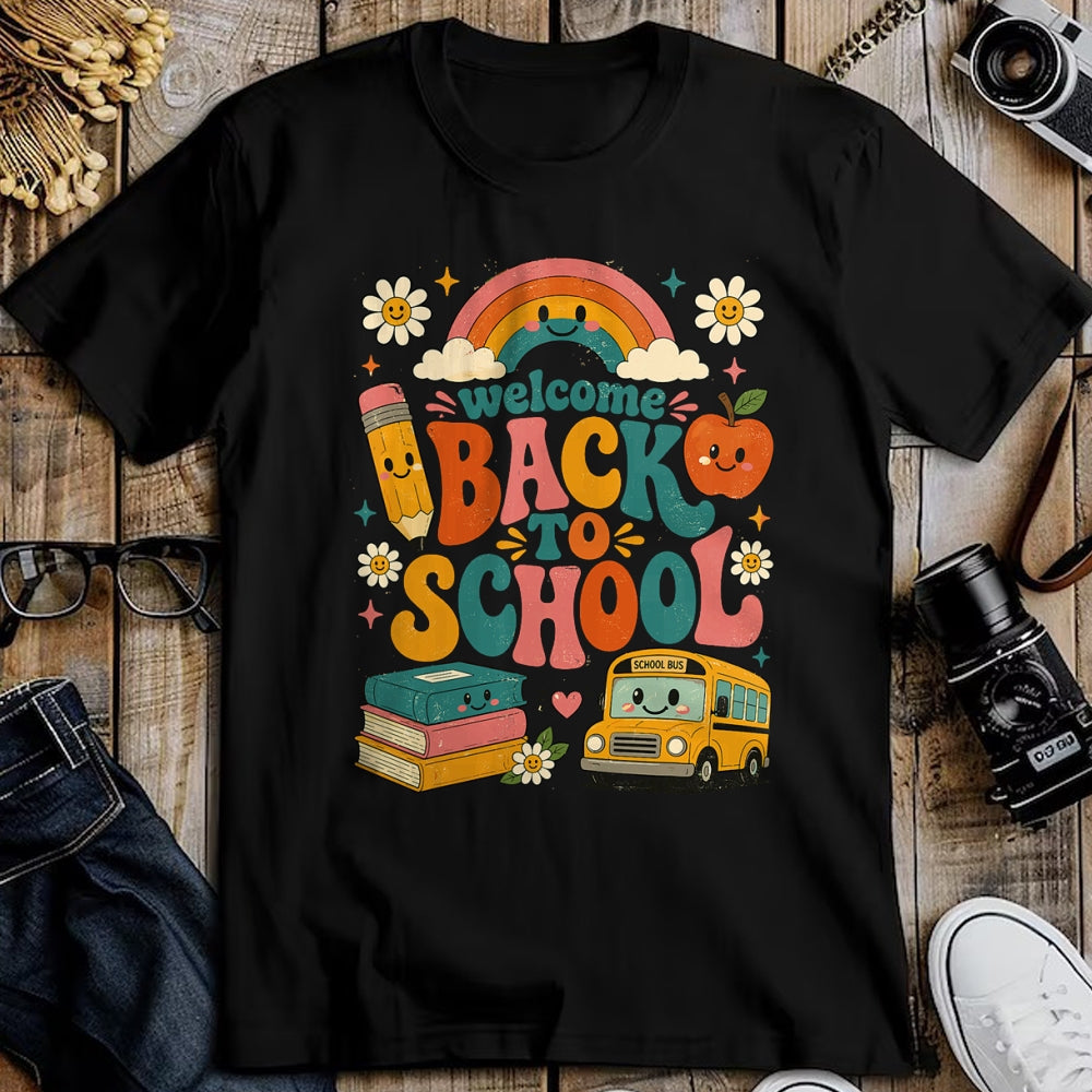Best Student Shirt, Funny Back To School UnisexT-Shirt/Hoodie/Sweatshirt HLT00 - Welcome Back to School Rainbow Teacher Apparel First Day T-Shirt