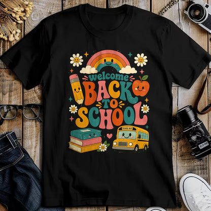 Best Student Shirt, Funny Back To School UnisexT-Shirt/Hoodie/Sweatshirt HLT00 - Welcome Back to School Rainbow Teacher Apparel First Day T-Shirt