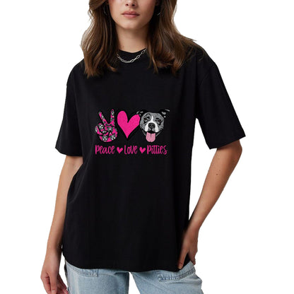 Dog Love Shirt, Dog Lover Gift T-Shirt/Hoodie/Sweatshirt HLT00 - Pit Bull Lives Matter Pittie Puppy Dog Mom Ladies Pitbull T-Shirt