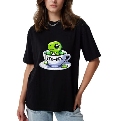 Best Dinosaur Lover Shirt, Funny Dinosaur UnisexT-Shirt/Hoodie/Sweatshirt HLT00 - Tea-Rex Cute T-Rex Dinosaur Lover Kawaii Funny Dino Pun T-Shirt