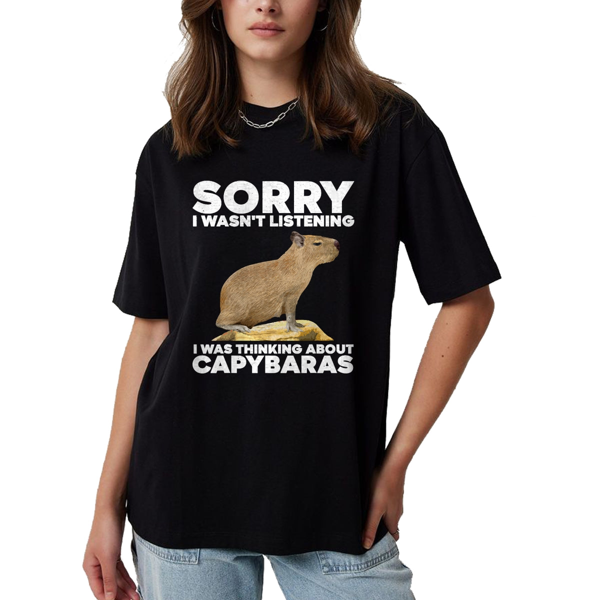 Cute Capybara Shirt, Funny Capybara UnisexT-Shirt/Hoodie/Sweatshirt HLT00 - Best Capybara Design for Men Women Kids Pet Rodent Capybara T-Shirt
