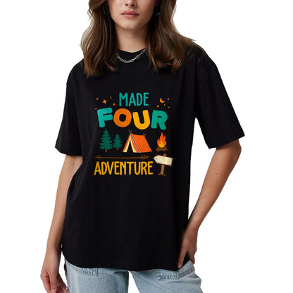 Funny Camping Shirt, Gift For Camping Lover Unisex T-Shirt/Hoodie/Sweatshirt HLT00 - Made Four Adventure 4th Birthday Party Camping Outdoor Theme T-Shirt