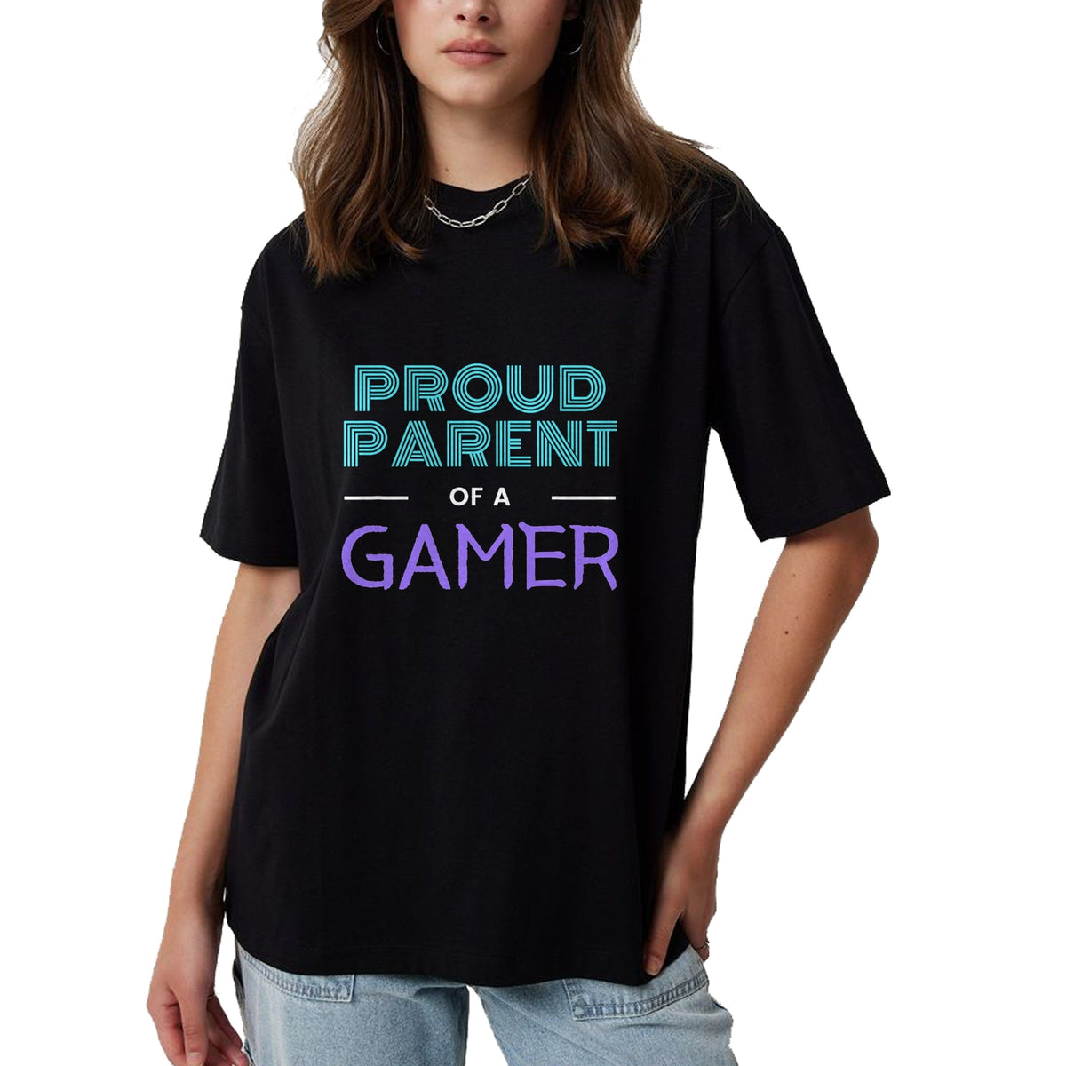 Gift for Dad Shirt, Funny Dad Unisex T-Shirt/Hoodie/Sweatshirt HLT00 – Proud Parent Of A Gamer - Fathers Day Mothers Day Gamer Kid T-Shirt