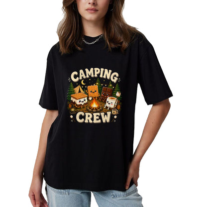 Funny Camping Shirt, Gift For Camping Lover Unisex T-Shirt/Hoodie/Sweatshirt HLT00 - Camping Crew Family Matching Camp Group Squad Team T-Shirt