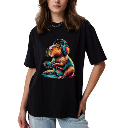 Cute Capybara Shirt, Funny Capybara UnisexT-Shirt/Hoodie/Sweatshirt HLT00 - Capybara Funny Video Games Capybara T-Shirt