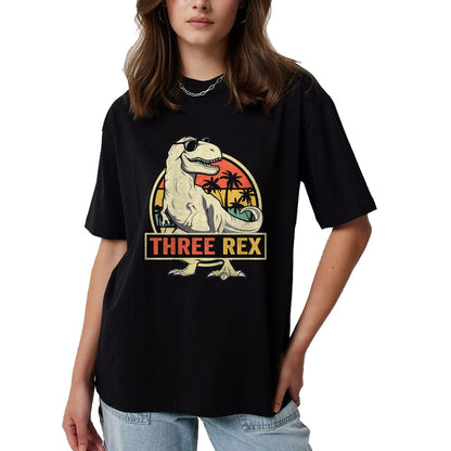 Best Dinosaur Lover Shirt, Funny Dinosaur UnisexT-Shirt/Hoodie/Sweatshirt HLT00 - Three Rex 3rd Birthday T Shirts Third Dinosaur Tees for Boys Girls Kids 3 Year Old