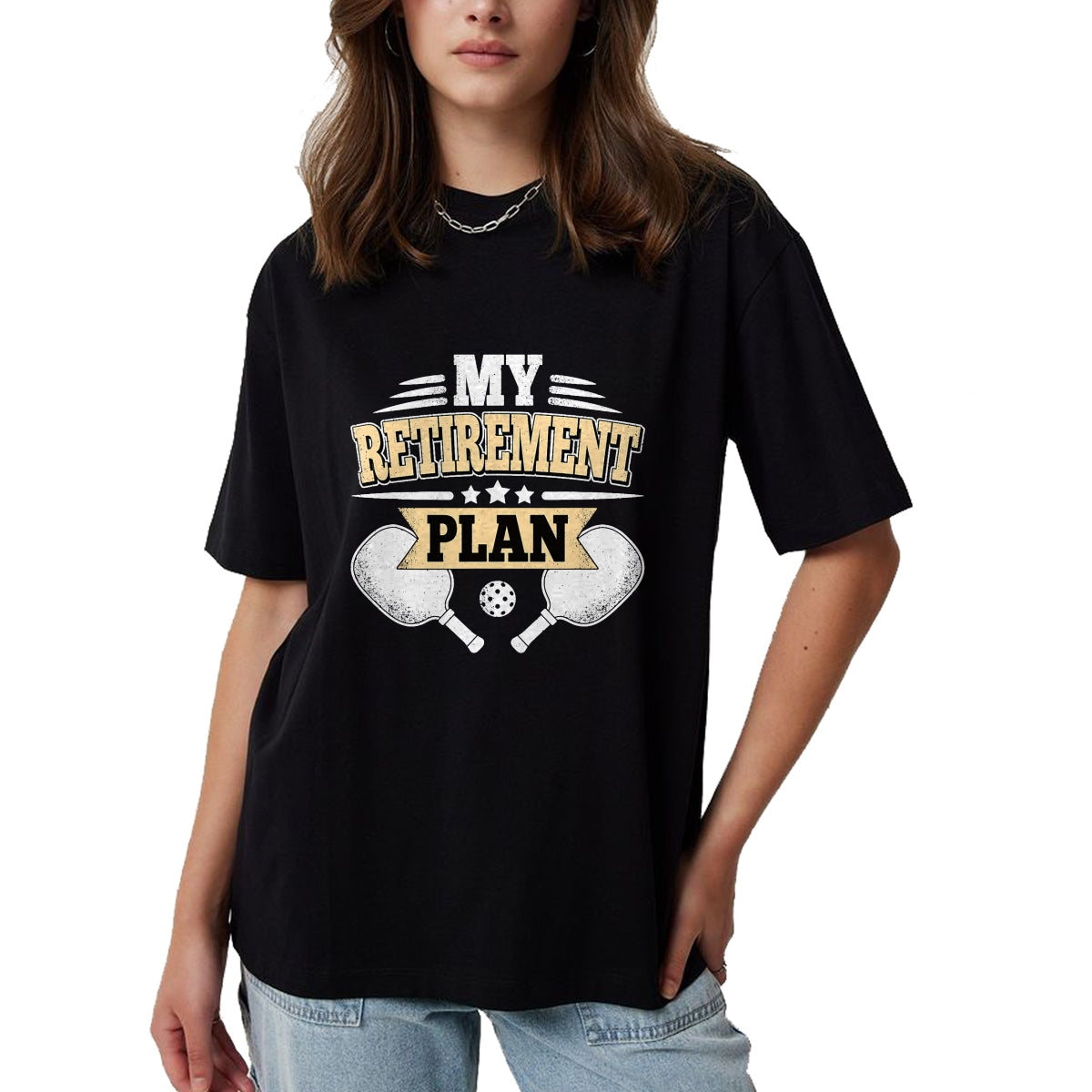 Funny Pickleball Shirt, Pickleball Lover Unisex T-Shirt/Hoodie/Sweatshirt HLT00 - My Retirement Plan Funny Pickleball Retired Men Women T-Shirt