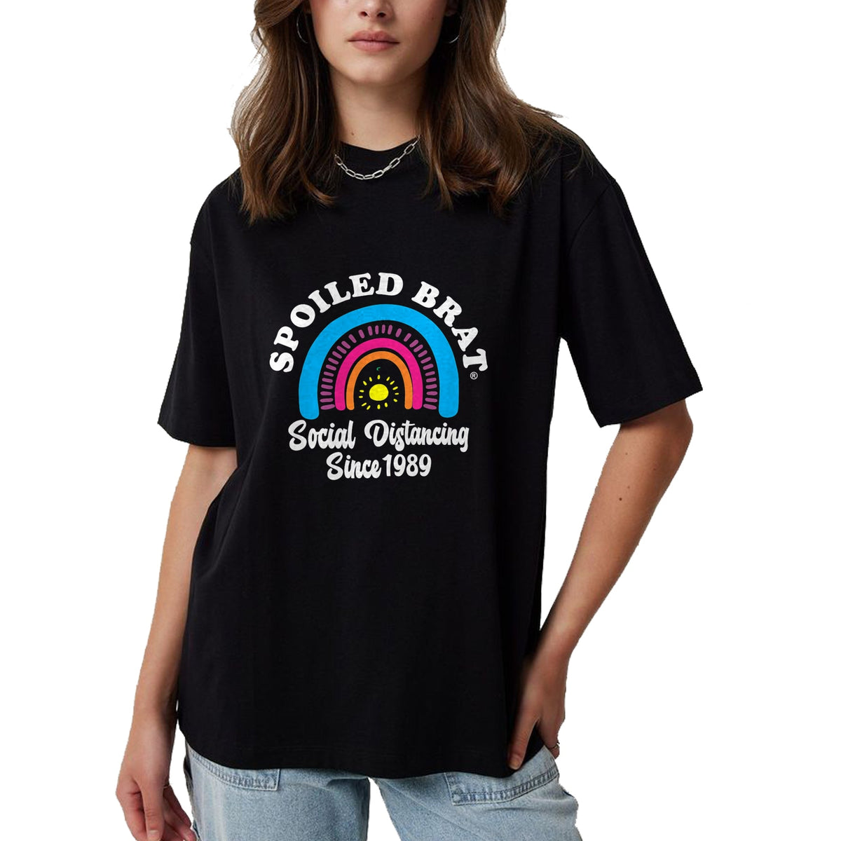 Best Wife Shirt, Wife and Husband Unisex T-Shirt/Hoodie/Sweatshirt HLT00 - Spoiled Brat Social Distancing since 1989 T-Shirt