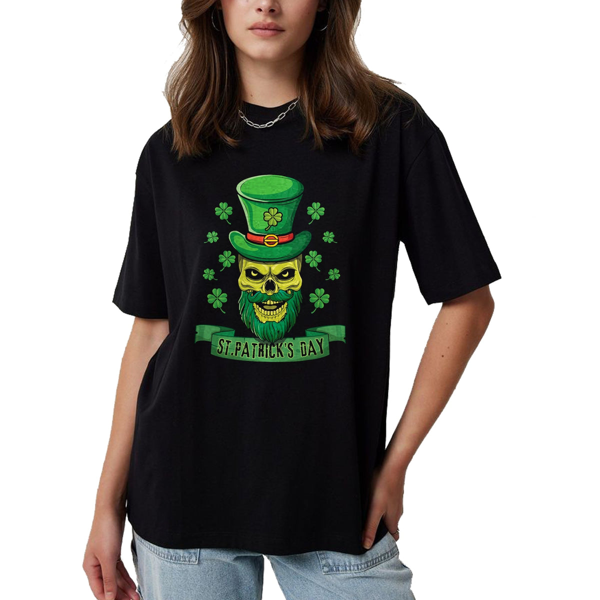 Patrick Day Shirts for Family, Funny Patrick Day shirts, st patrick's day Unisex T-Shirt/Hoodie/Sweatshirt HLT00 - Sugar Bone Irish Skeleton Shamrock Saint Patrick Day T-Shirt