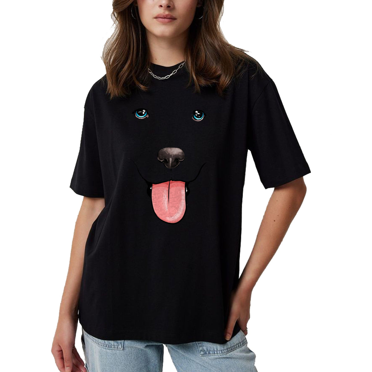 Dog Love Shirt, Dog Lover Gift T-Shirt/Hoodie/Sweatshirt HLT00 - Labrador Face Lab Dog Costume I Love My Labrador T-Shirt