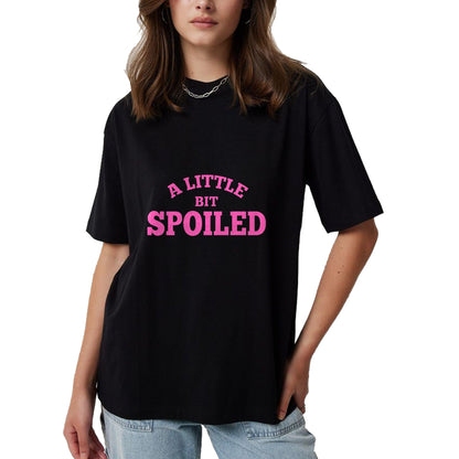 Best Wife Shirt, Wife and Husband Unisex T-Shirt/Hoodie/Sweatshirt HLT00 - Light Pink Womens Shirt A Little Bit Spoiled T-Shirt