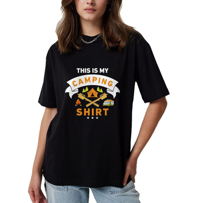 Funny Camping Shirt, Gift For Camping Lover Unisex T-Shirt/Hoodie/Sweatshirt HLT00 - This is My Camping Shirt Funny Camper T-Shirt T-Shirt, Men, Black, 3X-Large