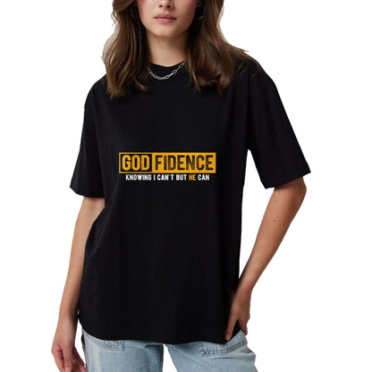 Christian Tee, Christian Faith Unisex T-Shirt/Hoodie/Sweatshirt HLT00 - Knowing I Can_t But He Can Christian Religious Jesus T-Shirt