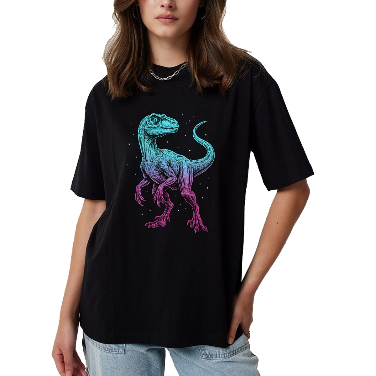 Best Dinosaur Lover Shirt, Funny Dinosaur UnisexT-Shirt/Hoodie/Sweatshirt HLT00 - Velociraptor Illustration Dinosaur T-Shirt