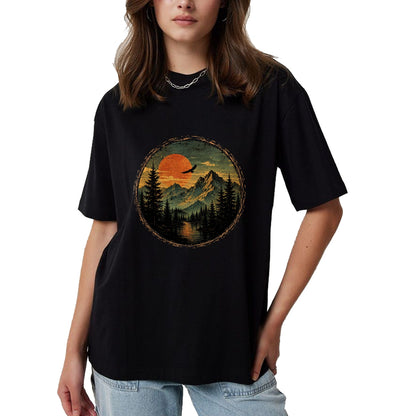 Funny Camping Shirt, Gift For Camping Lover Unisex T-Shirt/Hoodie/Sweatshirt HLT00 - Vintage Camping Forest Trees Wildlife Nature Lover Outdoor T-Shirt