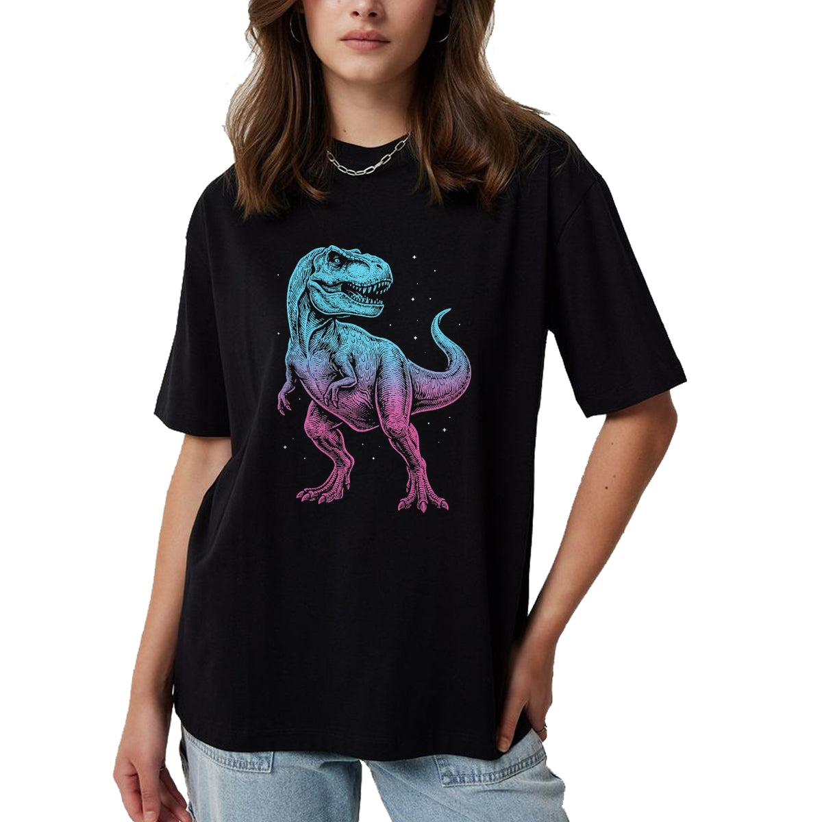 Best Dinosaur Lover Shirt, Funny Dinosaur UnisexT-Shirt/Hoodie/Sweatshirt HLT00 - T-Rex Illustration Dinosaur T-Shirt (2)