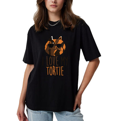 Cat Love Shirt, Funny Cat Lover Gift UnisexT-Shirt/Hoodie/Sweatshirt HLT00 - I love my cat (Tortie)I love my Tortoiseshell Cat T-Shirt for Men Women Kids