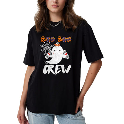 Funny Nurse Shirt, Nurse Unisex T-Shirt/Hoodie/Sweatshirt HLT00 - Boo Boo Crew Nurse Shirt Funny Halloween Costume Fun Gift T-Shirt