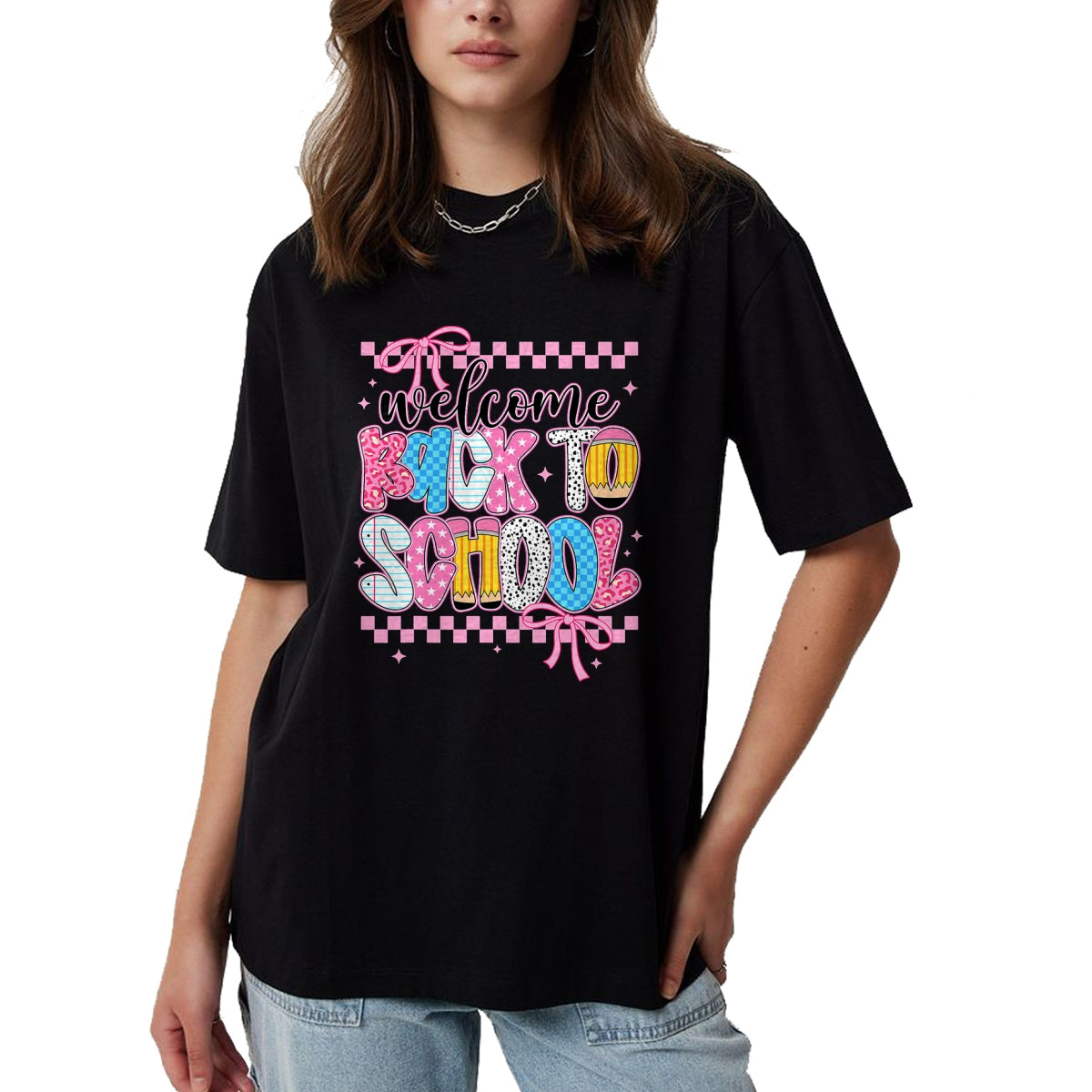 Best Student Shirt, Funny Back To School UnisexT-Shirt/Hoodie/Sweatshirt HLT00 - Welcome Back to School First Day Teacher Girls Kids Coquette T-Shirt