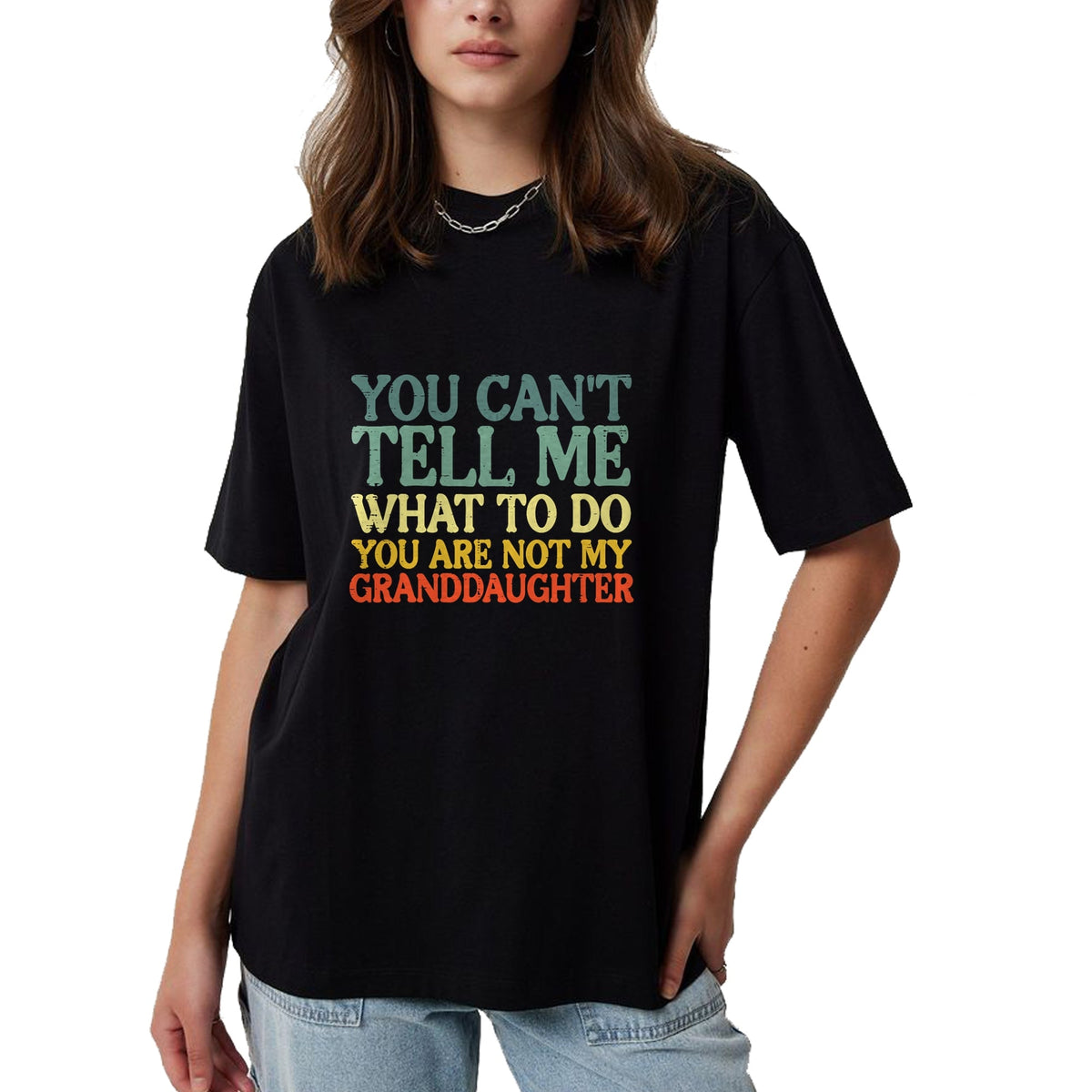 Best Grandpa Shirt, Proud Grandpa Unisex T-Shirt/Hoodie/Sweatshirt HLT00 -Cant Tell Me What To Do Granddaughter Funny Grandma Grandpa T-Shirt (1)