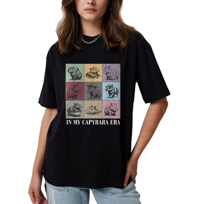 Cute Capybara Shirt, Funny Capybara Unisex T-Shirt/Hoodie/Sweatshirt HLT00 - Cute Capybara Lover In My Capybara Era Gift For Boys Girls T-Shirt