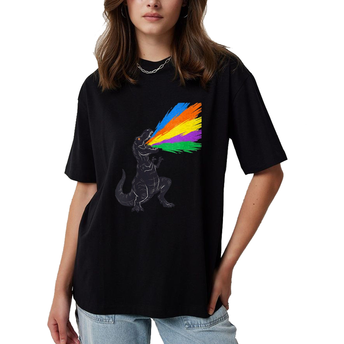 Best Dinosaur Lover Shirt, Funny Dinosaur UnisexT-Shirt/Hoodie/Sweatshirt HLT00 - Womens Types Of Dinosaurs Dino Identification kids boys girls V-Neck T-Shirt