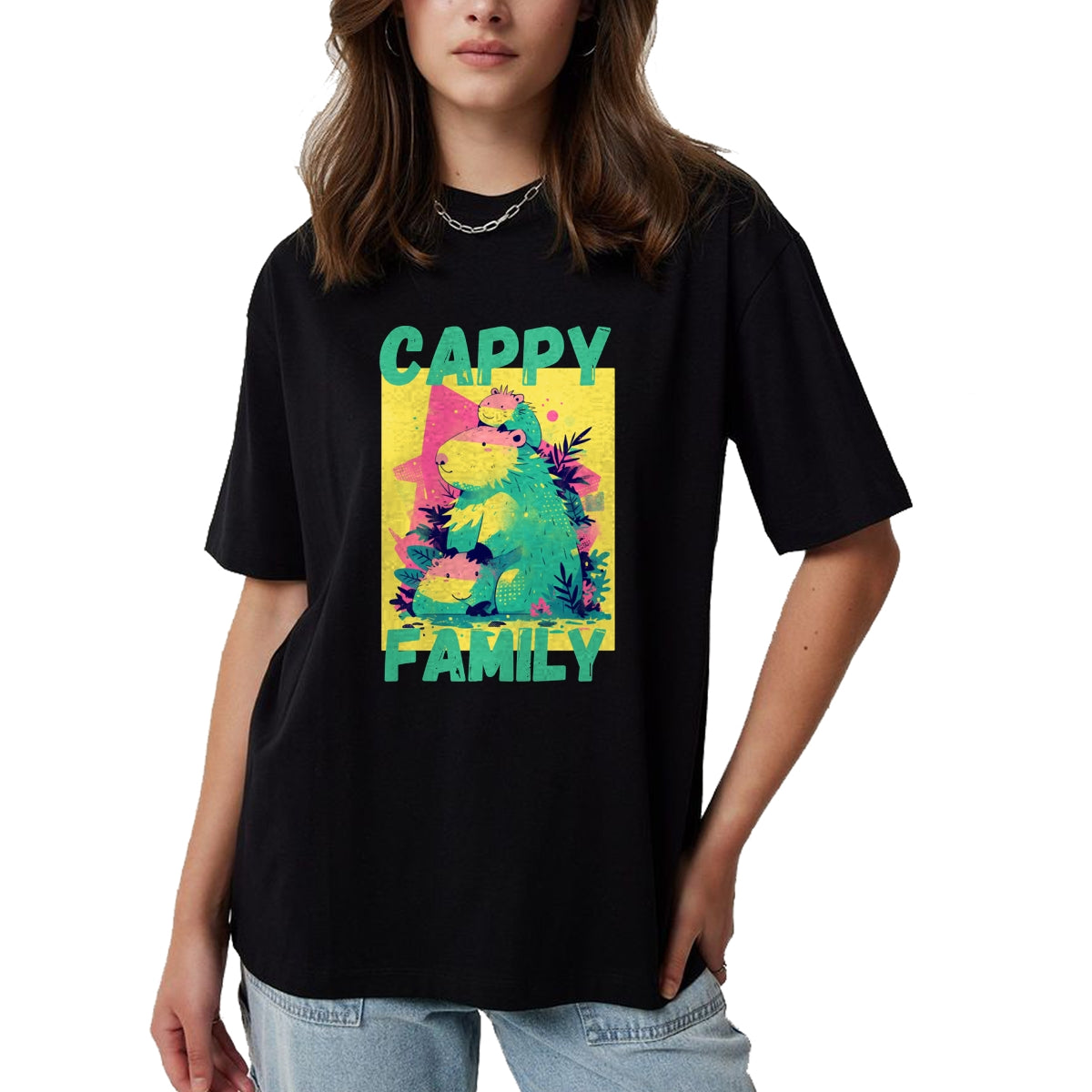 Cute Capybara Shirt, Funny Capybara Unisex T-Shirt/Hoodie/Sweatshirt HLT00 - Capybara Long Sleeve T-Shirt (8)