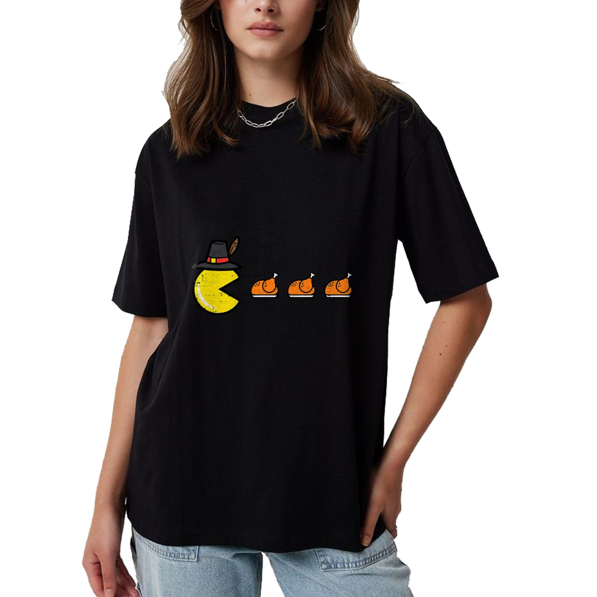 Best Thanksgiving Family Shirt , Funny Thanksgiving UnisexT-Shirt/Hoodie/Sweatshirt HLT00 - Thanksgiving Video Game Eating Turkey Gamer Men Women Kids T-Shirt