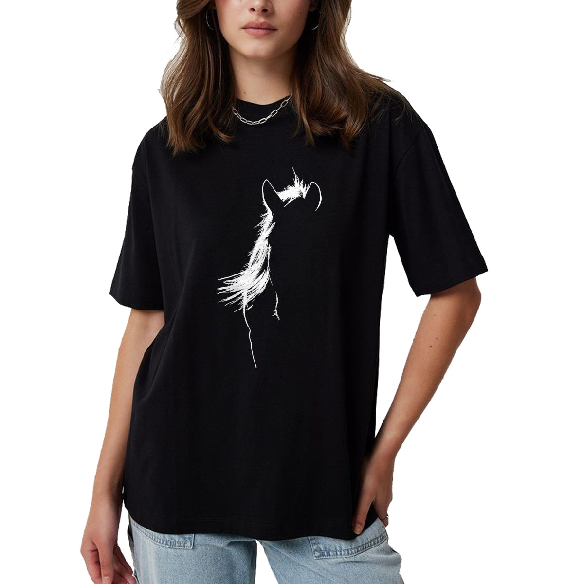 Best Horse Lover Shirt , Funny Horse UnisexT-Shirt/Hoodie/Sweatshirt HLT00 - Horse Head Silhouette Equestrian Horse Lover T-Shirt