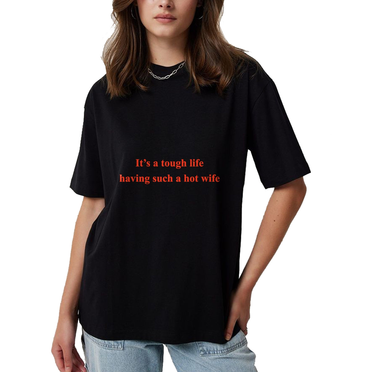 Best Thanksgiving Family Shirt , Funny Thanksgiving UnisexT-Shirt/Hoodie/Sweatshirt HLT00 - It’s A Tough Life Having Such A Hot Wife Funny Quotes T-Shirt