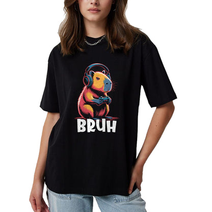 Cute Capybara Shirt, Funny Capybara UnisexT-Shirt/Hoodie/Sweatshirt HLT00 - Bruh Video Games Boys Capybara T-Shirt