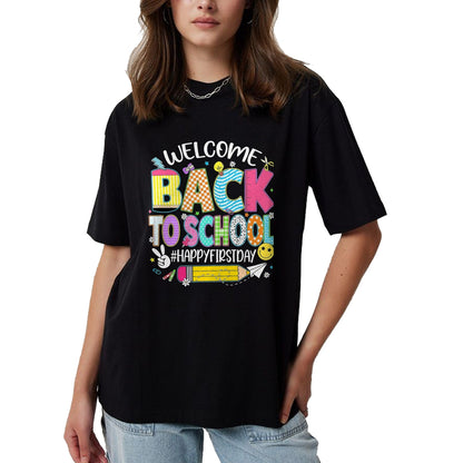 Best Student Shirt, Funny Back To School UnisexT-Shirt/Hoodie/Sweatshirt HLT00 - Welcome Back to School Happy First Day of School Teacher Kid T-Shirt, Men, Black, 3X-Large