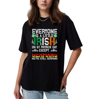 Patrick Day Shirts for Family, Funny Patrick Day shirts, st patrick's day Unisex T-Shirt/Hoodie/Sweatshirt HLT00 - Everyone Is A Little Irish On St Patrick Day Except Germans Tank Top