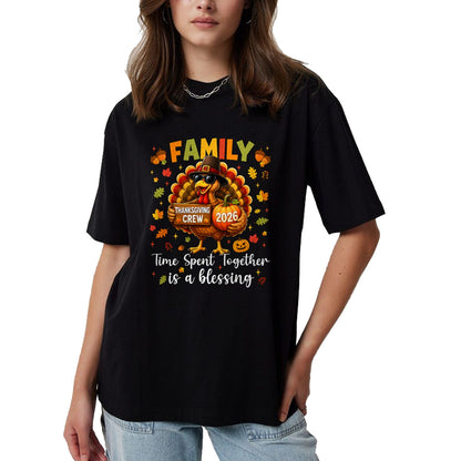 Best Thanksgiving Family Shirt , Funny Thanksgiving UnisexT-Shirt/Hoodie/Sweatshirt HLT00 - Family Thanksgiving 2026 Thanksgiving Crew Turkey Matching T-Shirt (4)