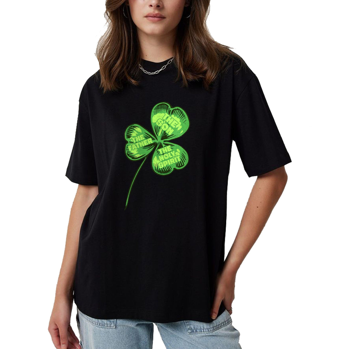 Patrick Day Shirts for Family, Funny Patrick Day shirts, st patrick's day Unisex T-Shirt/Hoodie/Sweatshirt HLT00 - The Father Son Holy Spirit Shamrock St Patrick Day T-Shirt