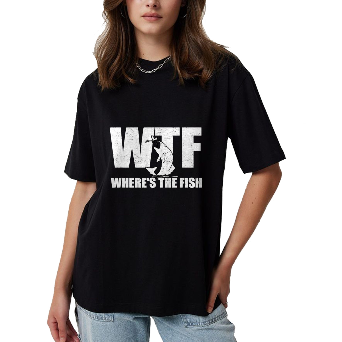 Funny Fishing Shirt, Gift For Fishing Lover Unisex T-Shirt/Hoodie/Sweatshirt HLT00 - WTF Where_s The Fish Men_s Funny Fishing Gifts Fathers Day T-Shirt