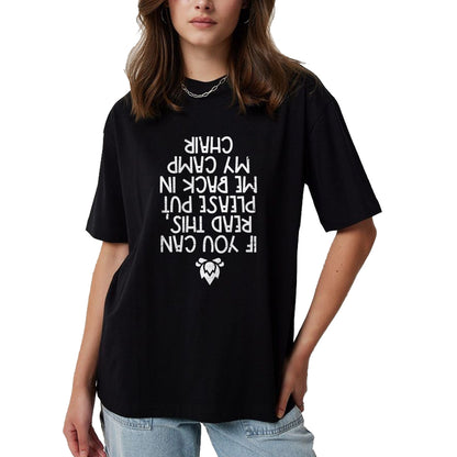 Funny Camping Shirt, Gift For Camping Lover Unisex T-Shirt/Hoodie/Sweatshirt HLT00 - Camping If You Can Read This Funny Camper Men Women Kids T-Shirt