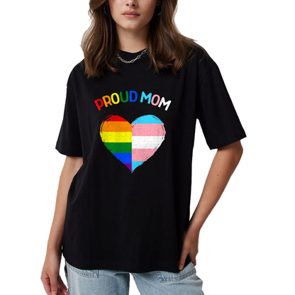 Gift for Mom Shirt, Funny Mom Unisex T-Shirt/Hoodie/Sweatshirt HLT00 - Proud Ally LGBTQ Transgender Proud Mom  Proud Trans Mom T-Shirt