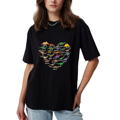 Best Dinosaur Lover Shirt, Funny Dinosaur UnisexT-Shirt/Hoodie/Sweatshirt HLT00 - Types of Dinosaurs Heart Dino Identification Boys Girls Kids T-Shirt