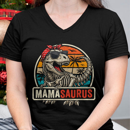 Best Dinosaur Lover Shirt, Funny Dinosaur UnisexT-Shirt/Hoodie/Sweatshirt HLT00 - Funny Mom Mamasaurus Skeleton T Rex Dinosaur T-Shirt